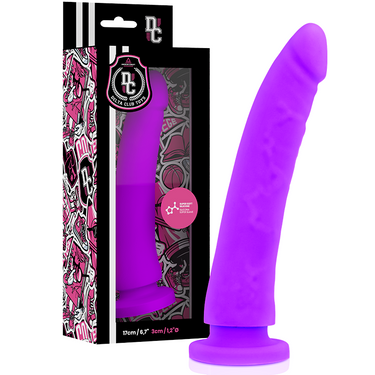 Dildo in Silicone Medicale Viola con Ventosa - 17 cm Sicuro e Ipoallergenico